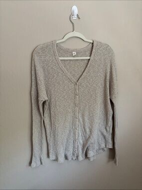 BP. Ribbed Button-Front Women's Sweater size small